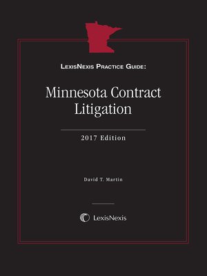 cover image of LexisNexis Practice Guide: Minnesota Contract Litigation